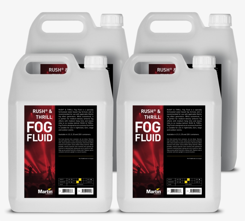 Rush & Thrill Fog Fluid - Fog, transparent png download