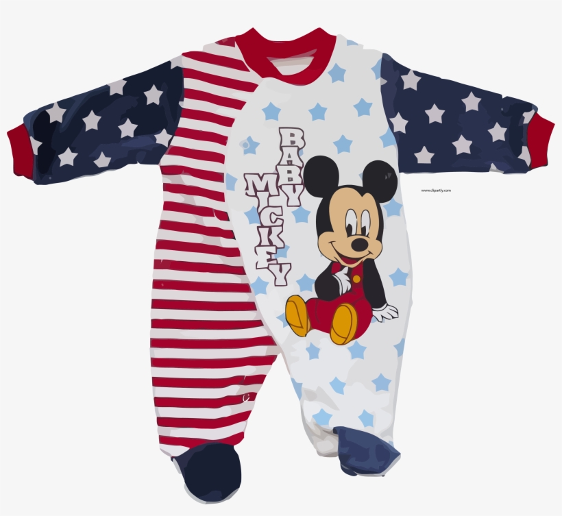 Mickey Baby Dress Clipart Png - Infant, transparent png download
