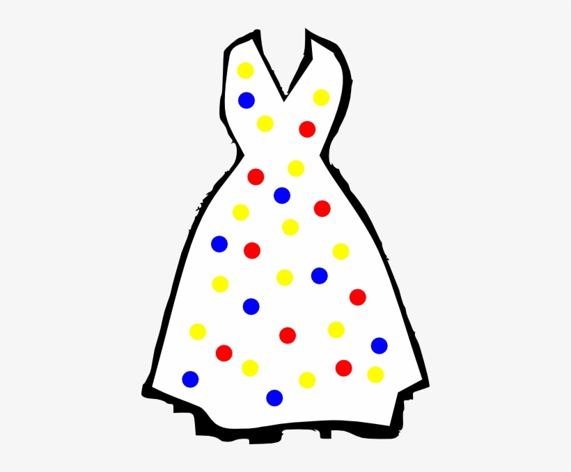 How To Set Use Polka Dots Dress Clipart - Clip Art, transparent png download