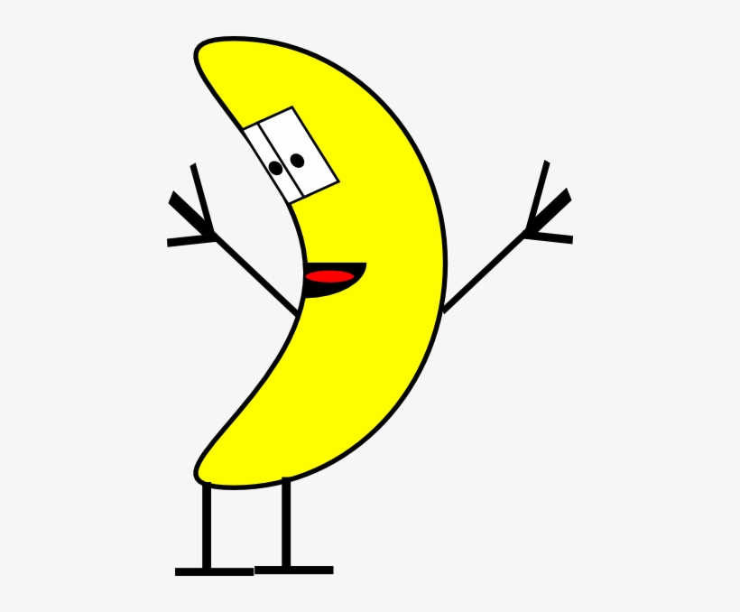 How To Set Use Cartoonish Banana Clipart - Banana With Legs And Hands, transparent png download