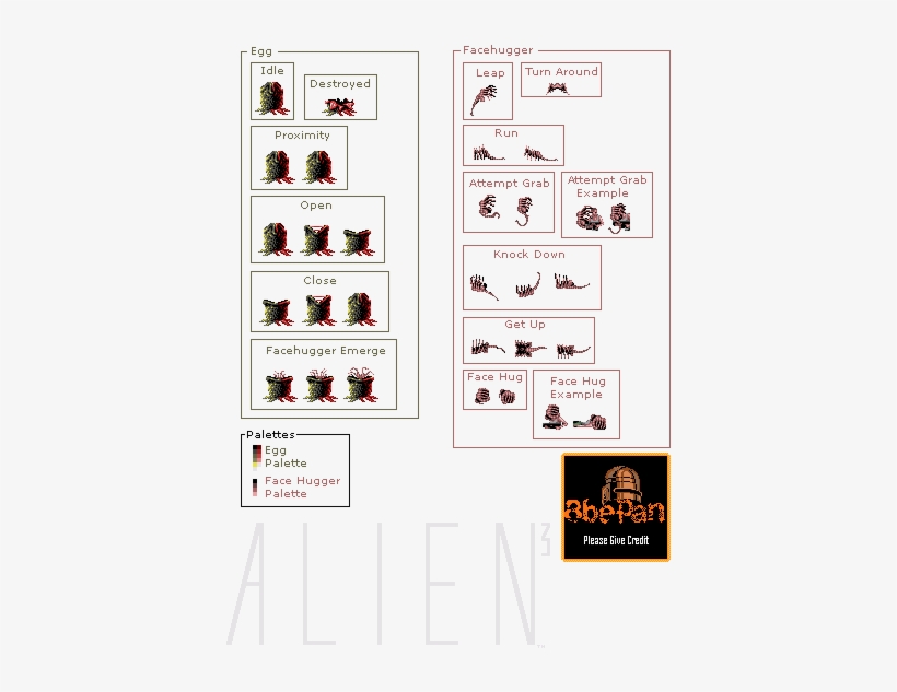 Facehugger & Egg - Facehugger Sprites, transparent png download