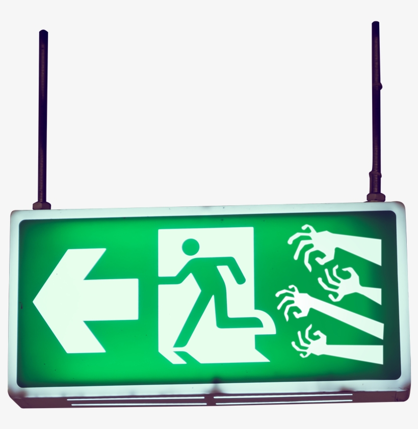 Exit Sign Escape Rooms Escape Asylum - Vetements Exit Bag, transparent png download