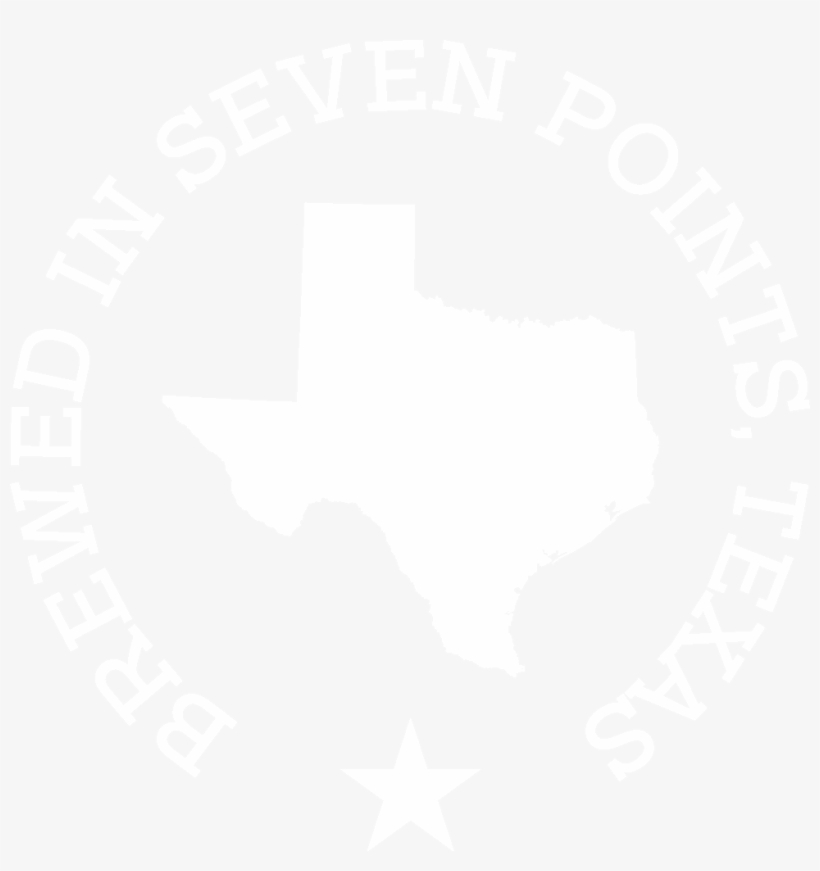 Brewed In 7 Points - Map Of Texas, transparent png download