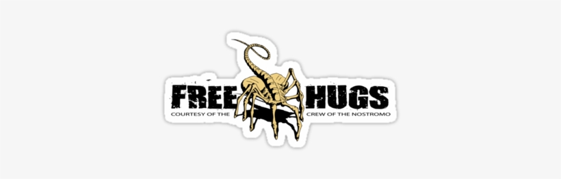 Alien Movie Face Hugger Parody " Stickers By Chachi - Chestburster Surprise, transparent png download