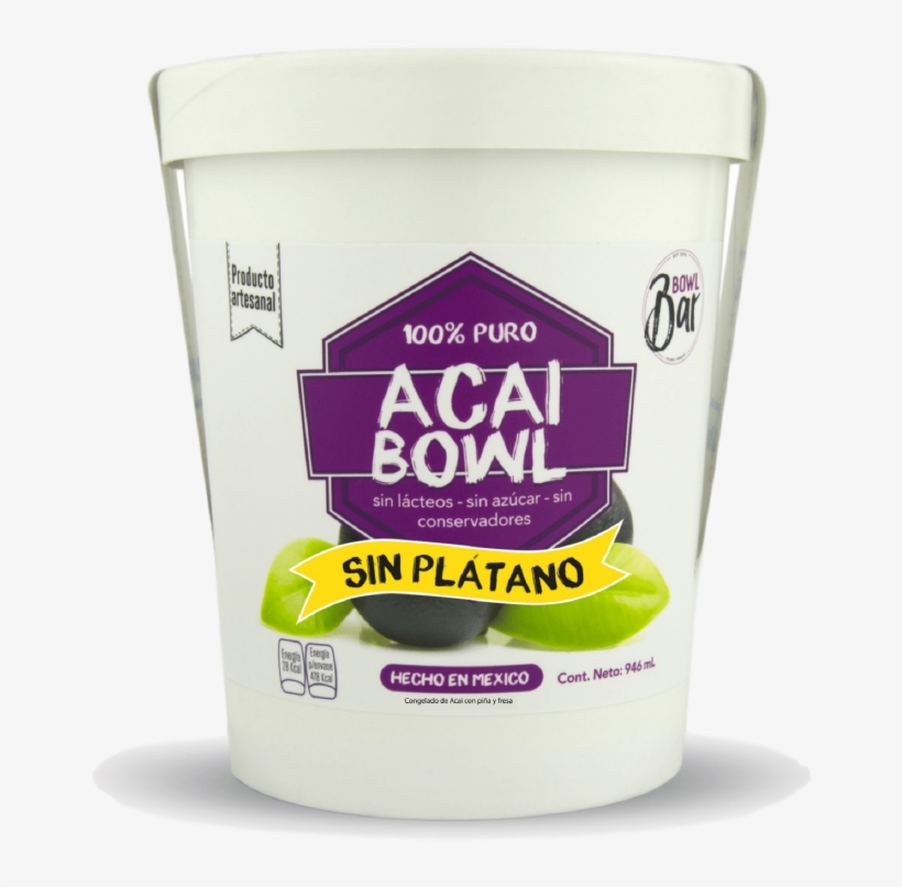 Acai Bowl Sin Plátano - Acai Congelado, transparent png download