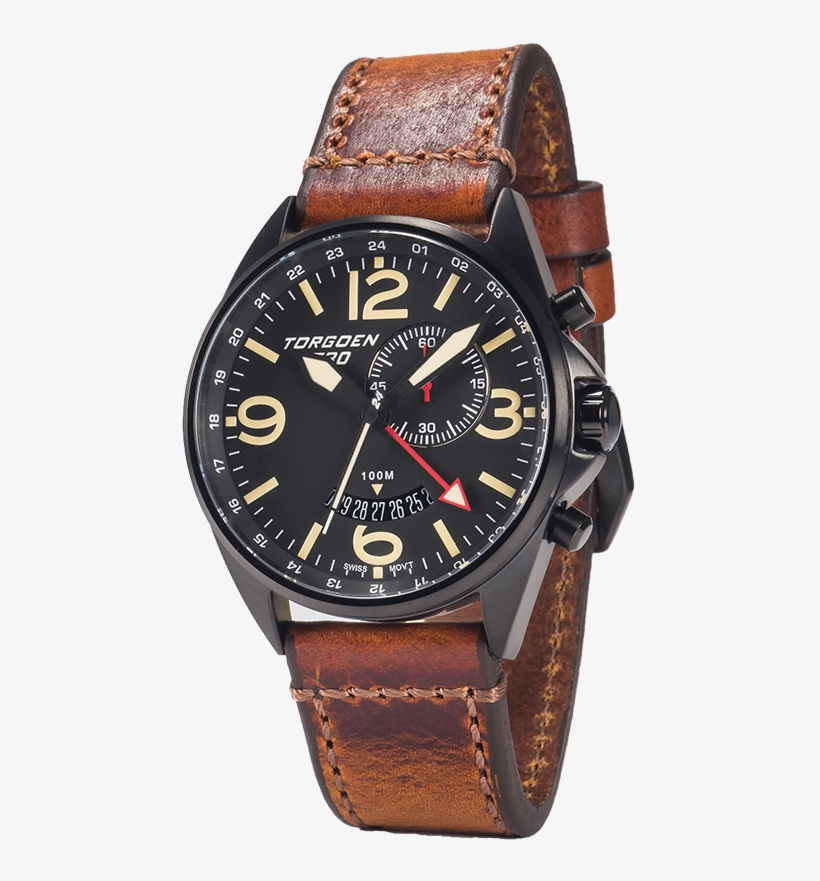 Torgoen T30 Men's Quartz Gmt / Alarm 45 Mm Professional, transparent png download