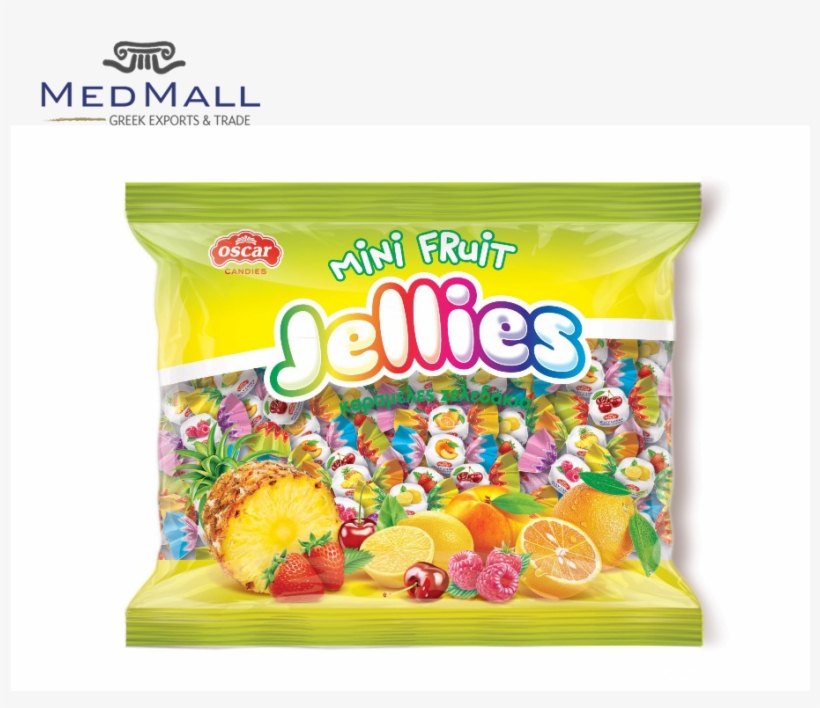 Mini Small Size Jellies Soft Fruit Candies Candy Wrapped - Candy, transparent png download