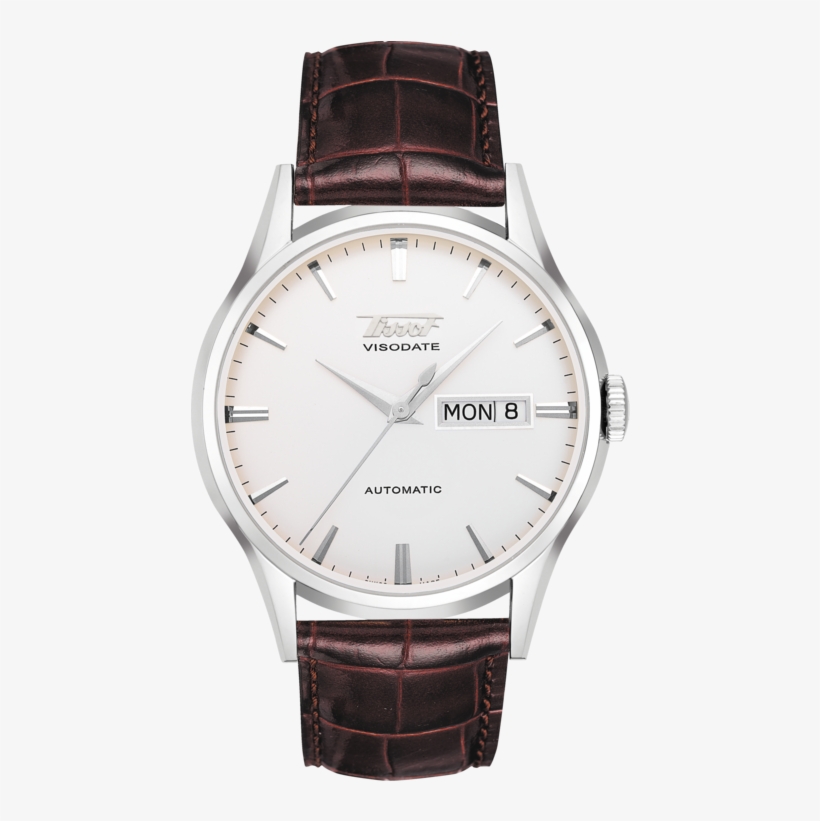 Tissot Heritage Visodate Automatic Watch With Silver - Tissot T019.430.16.031.01 Heritage Visodate Gents Watch, transparent png download