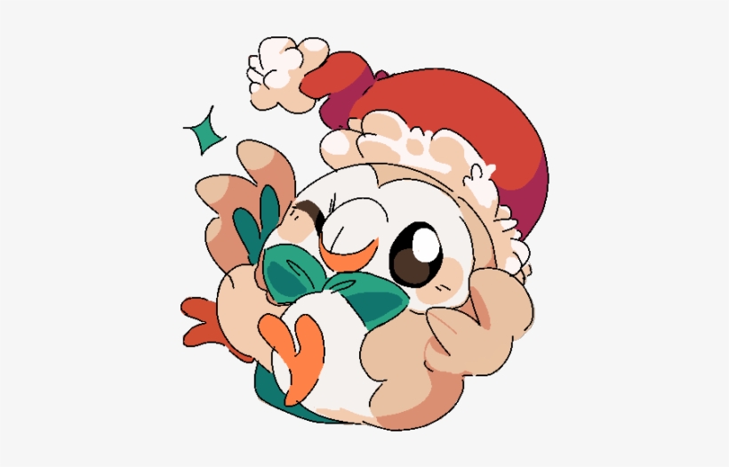 Image - Christmas Rowlet, transparent png download