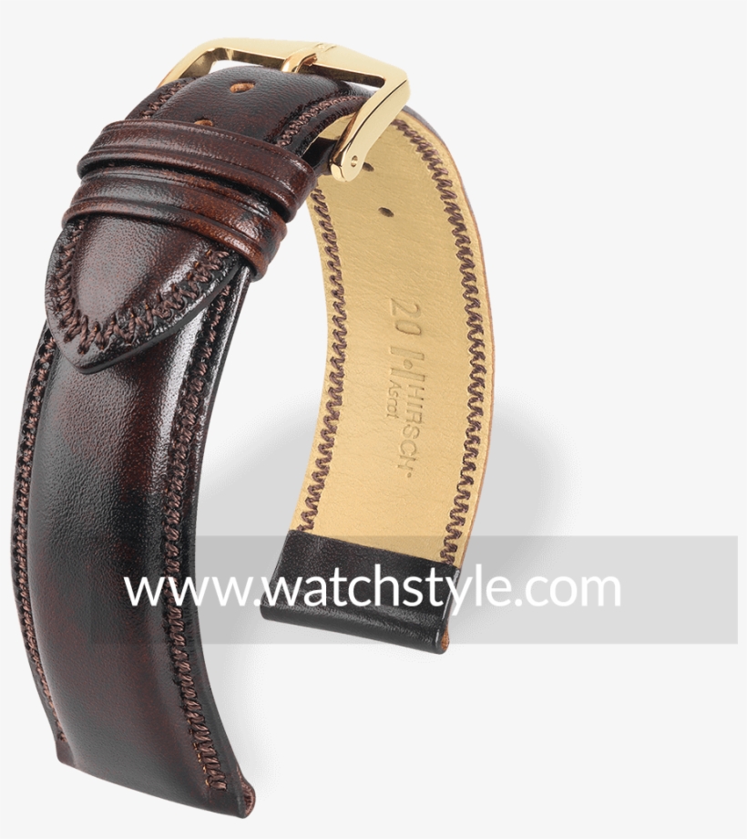 Hirsch Ascot Brown - Hirsch Lizard Schwarz Uhren-armband, transparent png download