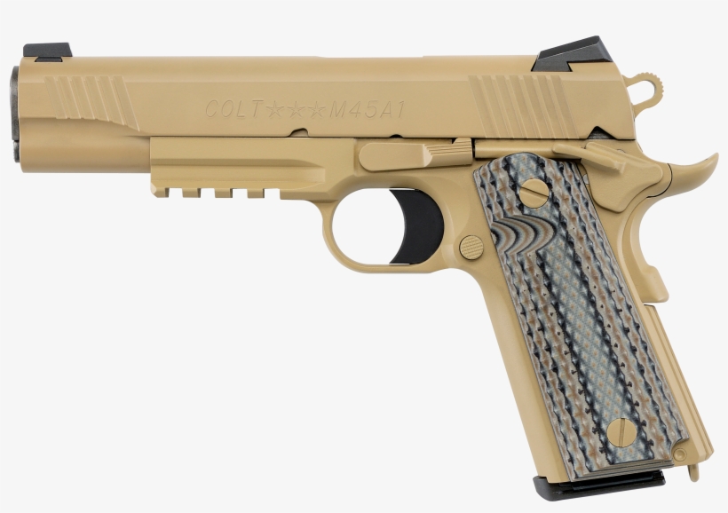 Colt O Government Limited Edition Single Automatic - Colt Rail Gun Fde, transparent png download