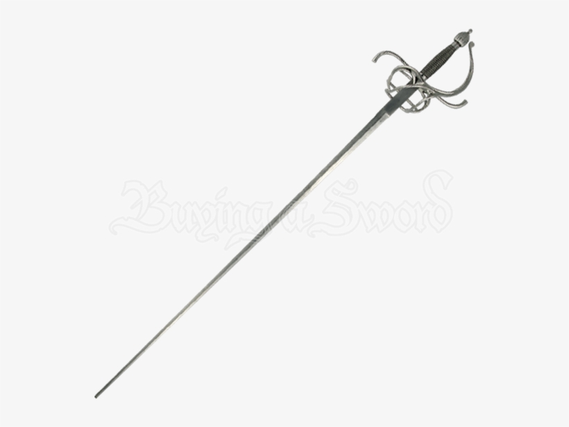 Practical Swept Hilt Rapier - Black Rapier, transparent png download