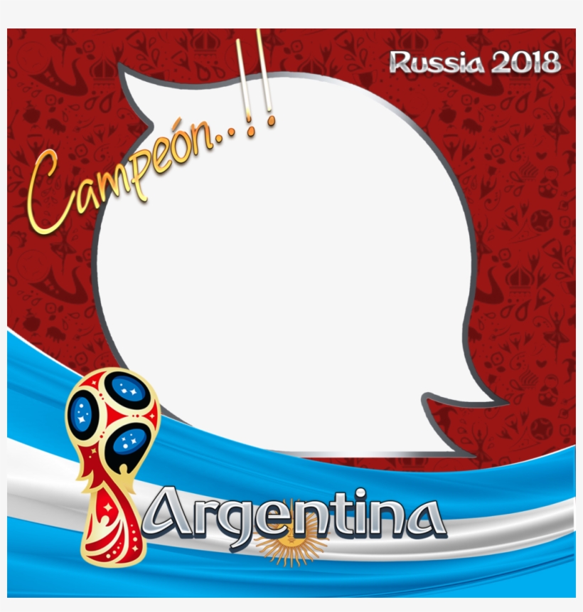 Argentina Campeon Mundial Rusia 2018 2 - 2018 World Cup Poster - Soccer Football Futbol 11 X, transparent png download