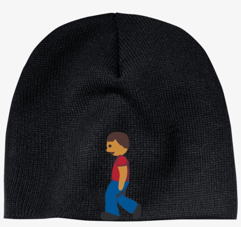 Man Walking Emoji Cp91 100% Acrylic Beanie, transparent png download