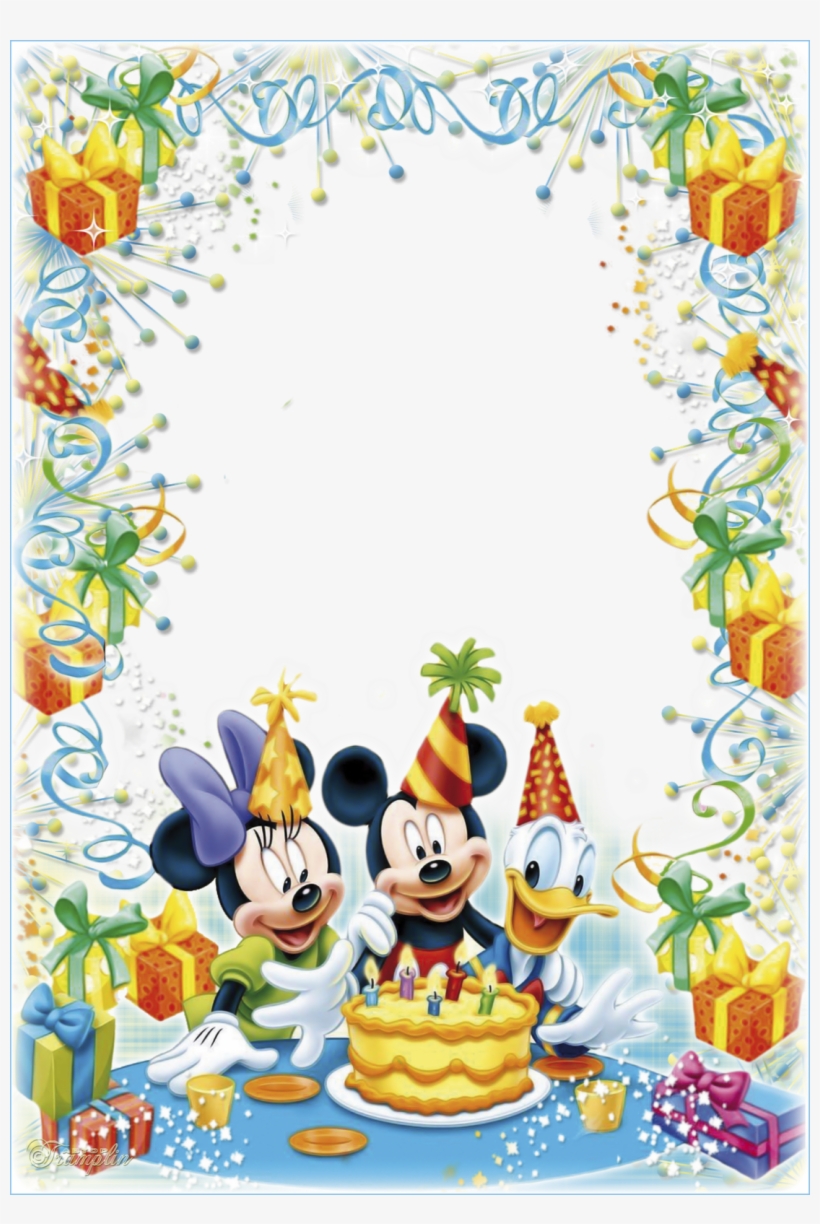 Efecto De Fotos De La Categoría - Mickey Mouse Edible Image Photo Cake Topper Sheet Birthday, transparent png download