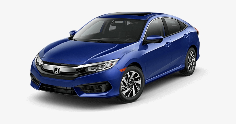 Honda - 2018 Honda Civic Ex Cosmic Blue Metallic, transparent png download