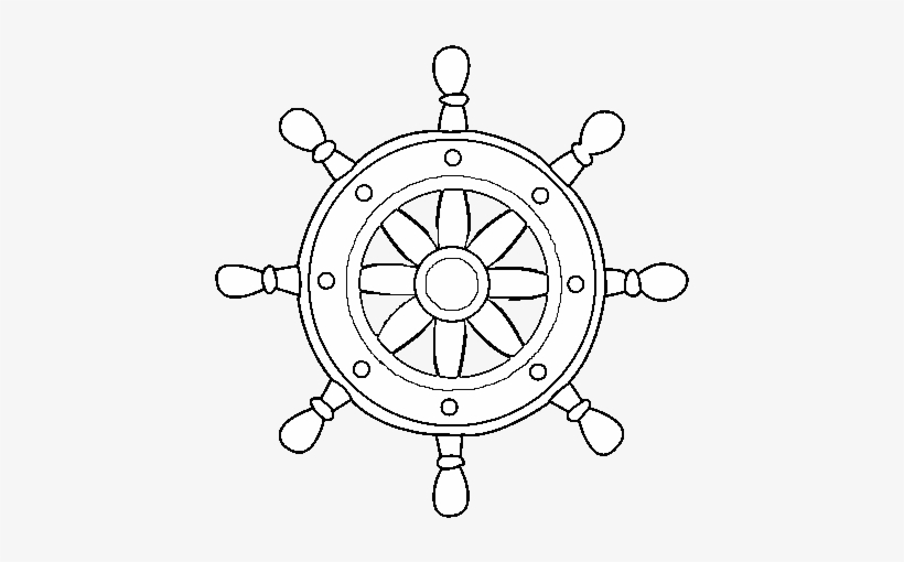 Dibujo De Rueda De Timón Para Colorear - Sun Icon, transparent png download