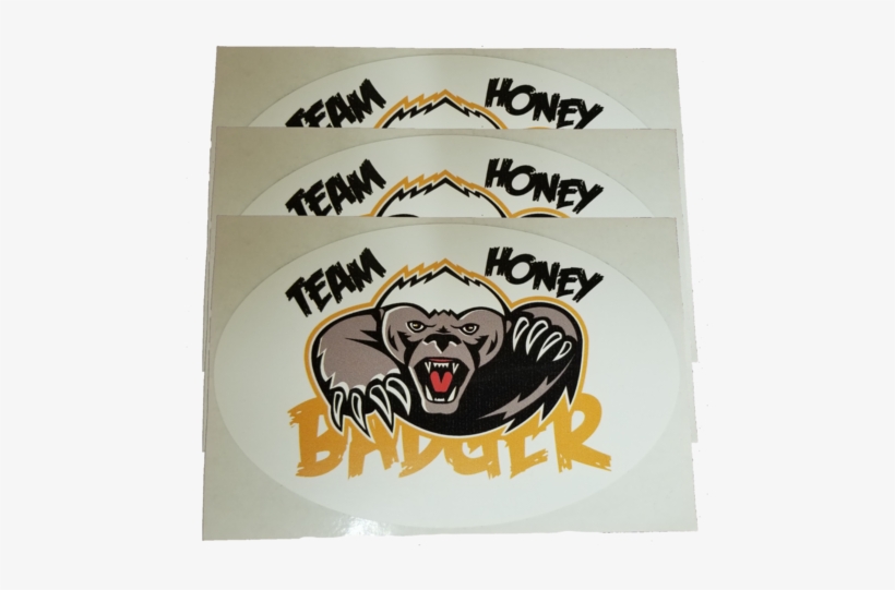 Team Honey Badger Sticker - Honey Badger Mascot Claw Shower Curtain, transparent png download