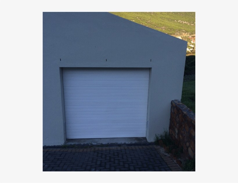 Single White Horizontal Slatted Fibreglass Sectional - Garage, transparent png download