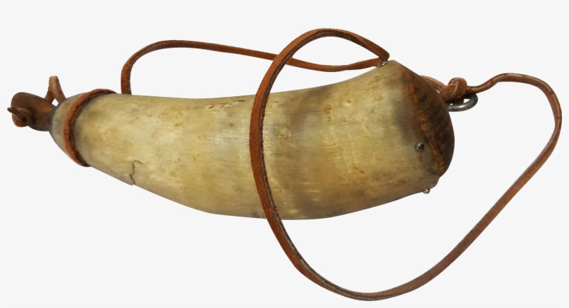 Vintage Bull Horn Powder Horn - Powder Horn, transparent png download