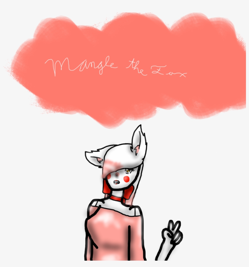 Mangle The Fox - Cartoon, transparent png download
