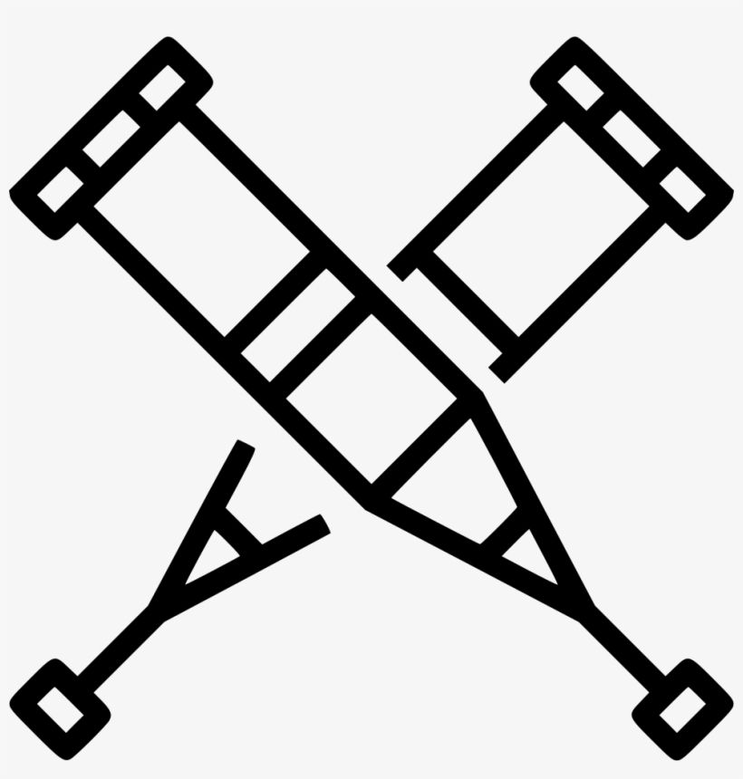 Crutches Comments - Pen Vector Black And White, transparent png download