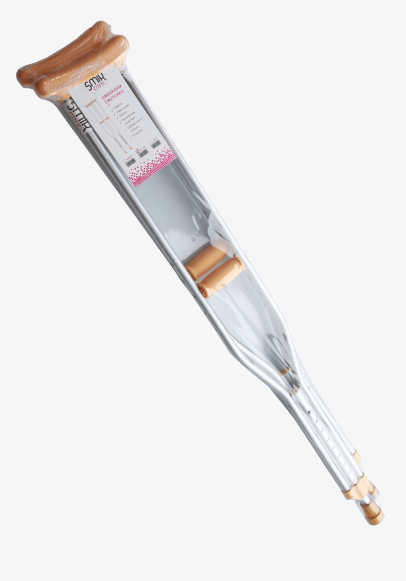 Aluminium Underarm Crutches - Blond, transparent png download