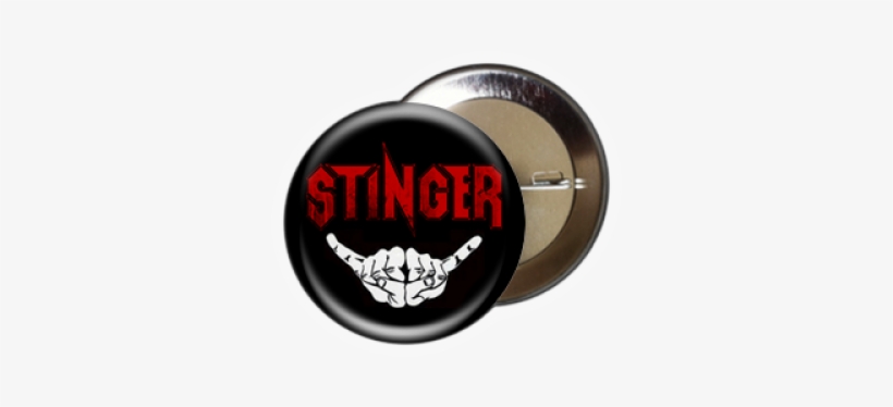 Button "stingerfinger" 37mm - Much Rock For One Hand, transparent png download