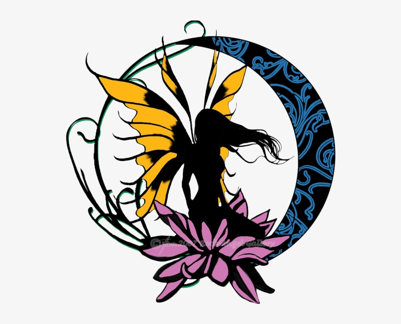 Fairy - Cross Stitch Silhouette Butterfly, transparent png download