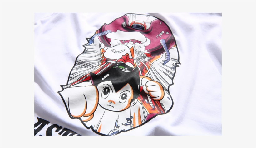 A Bathing Ape Astroboy T-shirt - Cartoon, transparent png download