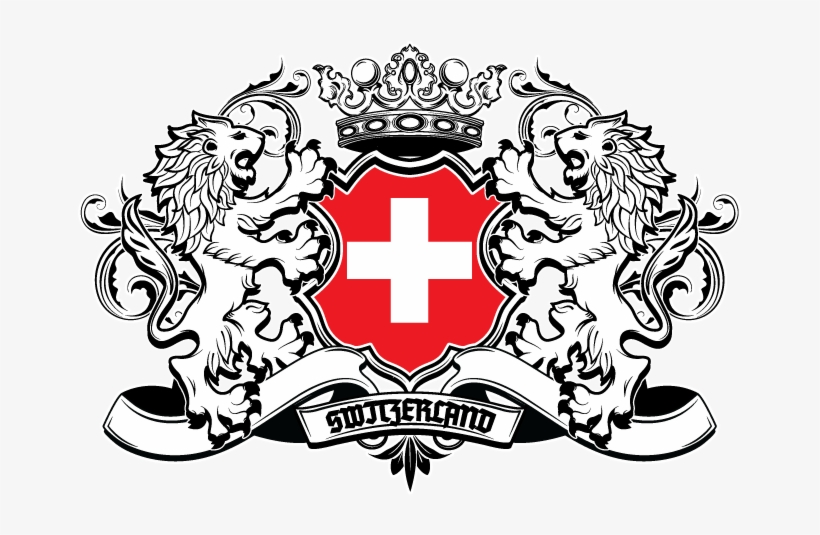 Switzerland Flag Herladic Lions T-shirt - Flag Of Croatia T Shirt, transparent png download