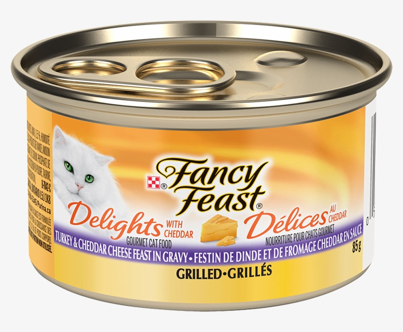 Fancy Feast® Delights With Cheddar Grilled Turkey & - Purina Fancy Feast Gravy Lovers Salmon Feast, transparent png download