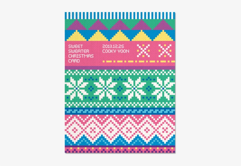 Flexible Knitting - Sweater With Santa And His Deers Queen Duvet, transparent png download