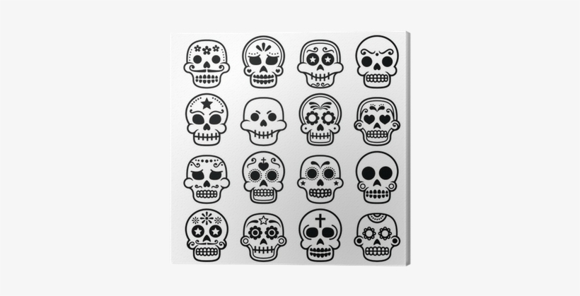 Halloween, Mexican Sugar Skull, Dia De Los Muertos - Imagenes De Dia De Muertos Animadas, transparent png download