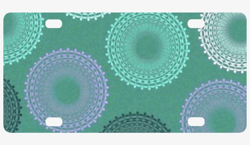 Teal Sea Foam Green Lace Doily Classic License Plate - Teal Sea Foam Green Lace Doily Pillow Sham By Sara, transparent png download