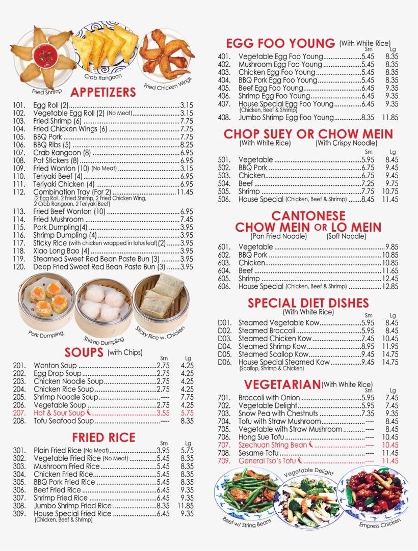 Lucky Star Menu Airdrie, transparent png download