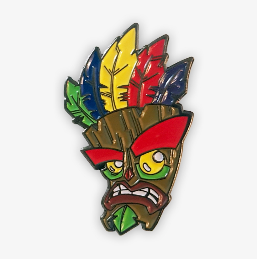 Crash Aku Aku Mask Pin Badge - Aku Aku, transparent png download