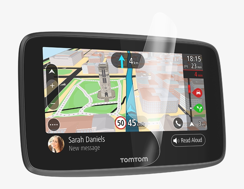 Sat Nav Screen Protection - Tomtom Screen Protector - Anti-scatch Adhesive Screen, transparent png download