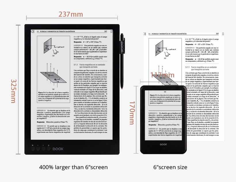 Perfect Size For Reading Pdf Books, No Zooming And - Boox, transparent png download