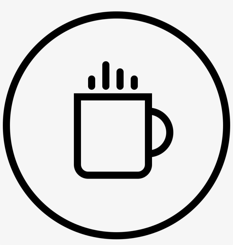 Coffee Shop Circular Button - Coffee, transparent png download