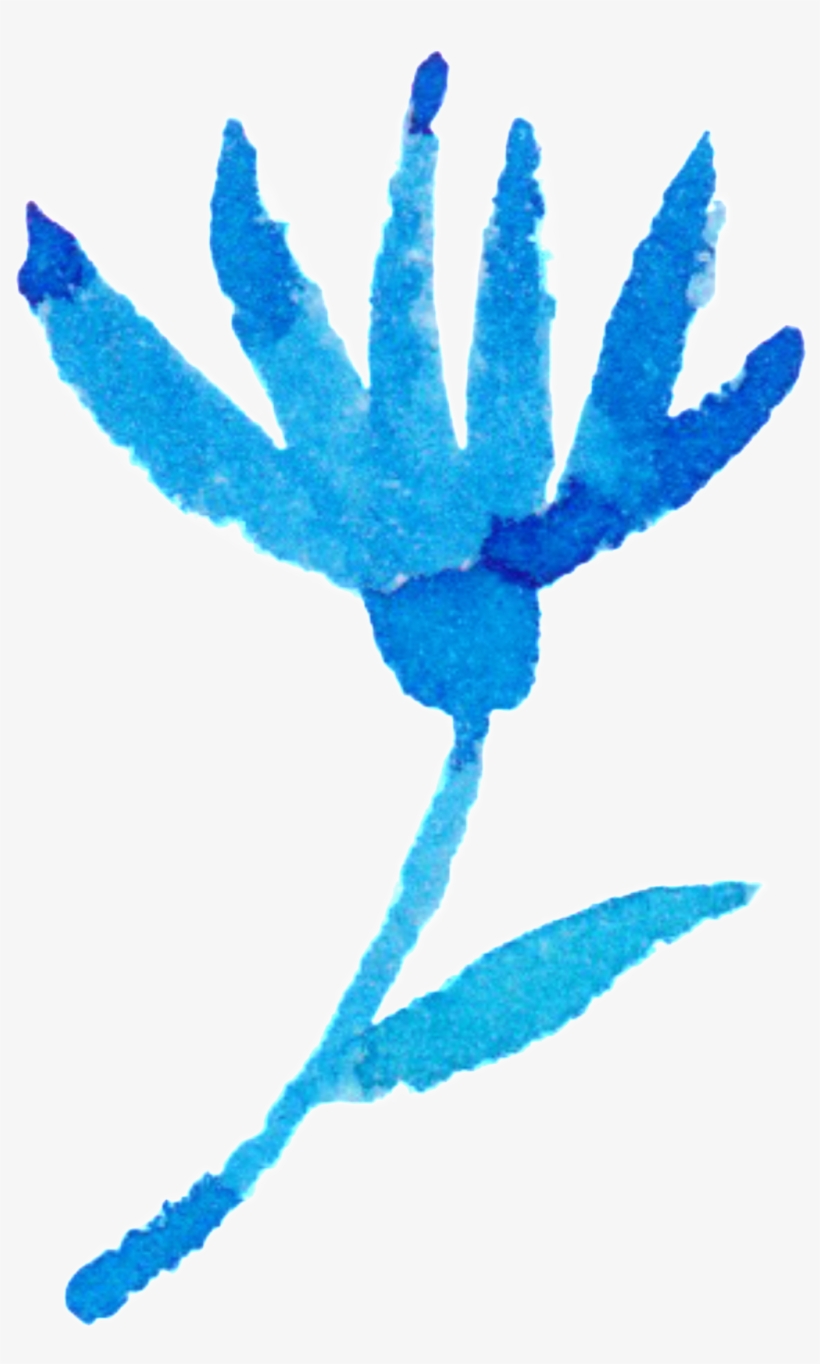 Splash Ink Hand Painted Flower Decoration Vector - Flower, transparent png download