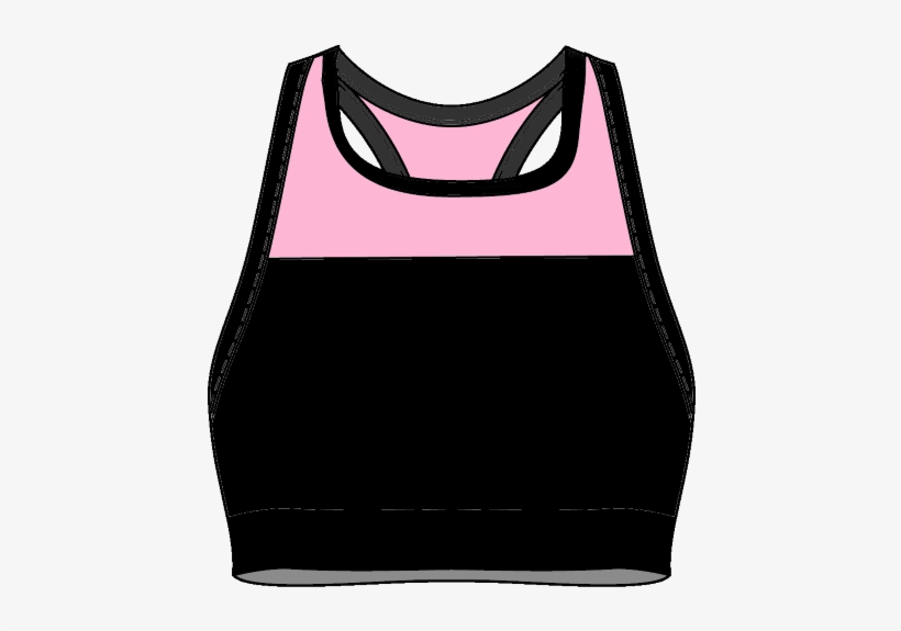 Color Blocked Sports Bra - Blouse, transparent png download