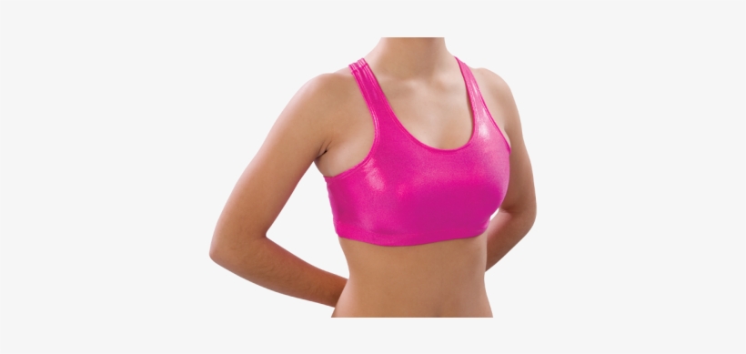 Metallic Pink Sports Bra, transparent png download