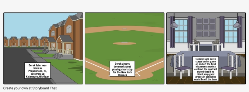 Derek Jeter Comic Strip - Baseball Park, transparent png download