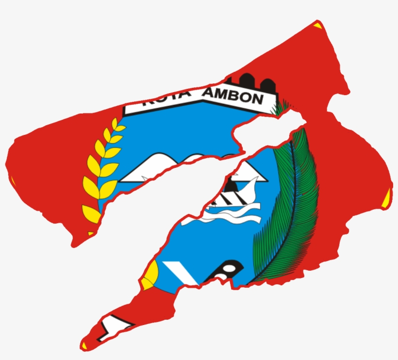 Peta Lambang Kota Ambon - Ambon, Maluku, transparent png download