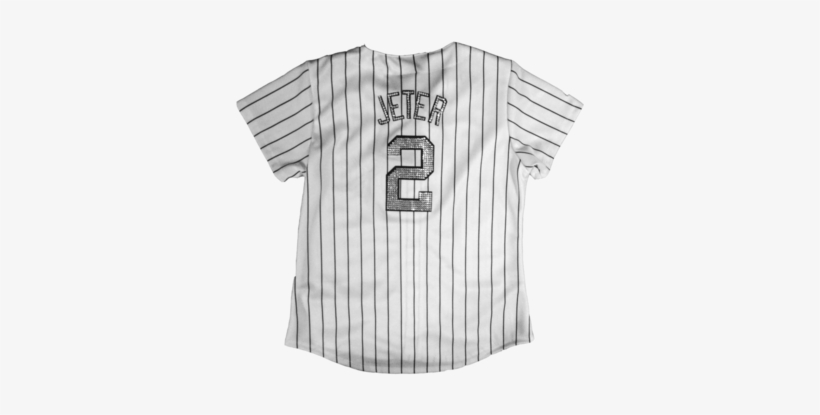 Women's Swarovski-crystal Derek Jeter White Yankees - Blouse, transparent png download