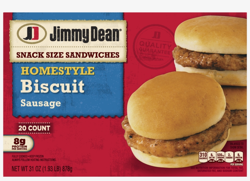 Jimmy Dean® Snack Size Sausage Biscuit Sandwiches, - Jimmy Dean Blueberry Biscuit, transparent png download