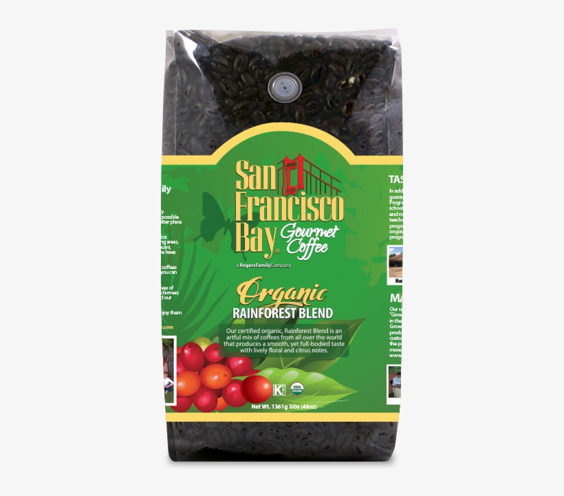 Rainforest Blend Coffee - Rainforest Blend Coffee - Organic, 3 Lb. Bag (ground), transparent png download