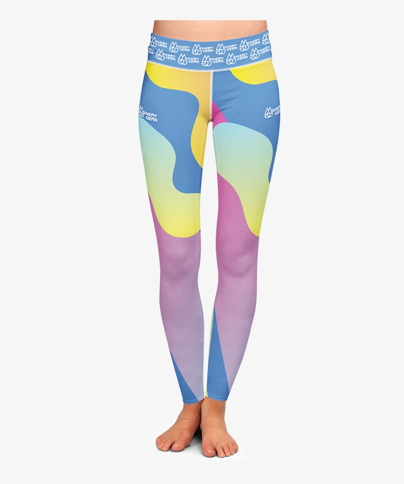 Lava Lamp - Luggage Tags Retro Yoga Leggings Low Rise Full Length, transparent png download