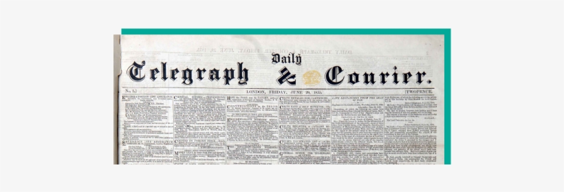 162 Years Of History - Daily Telegraph First Issue, transparent png download